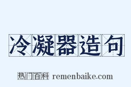 冷凝器造句是什么意思的图片
